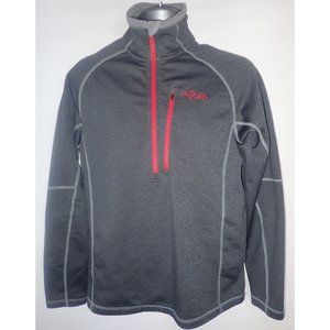 RAB Nucleus Pull-On Men’s Large gray 1/4 Zip Collar Fleece Long Sleeve Gorpcore